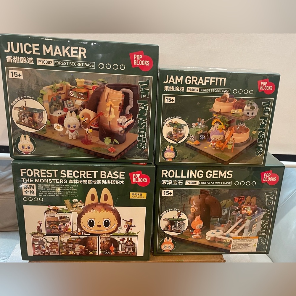 Brand New Authentic Pop Mart Forest Secret Base Set
